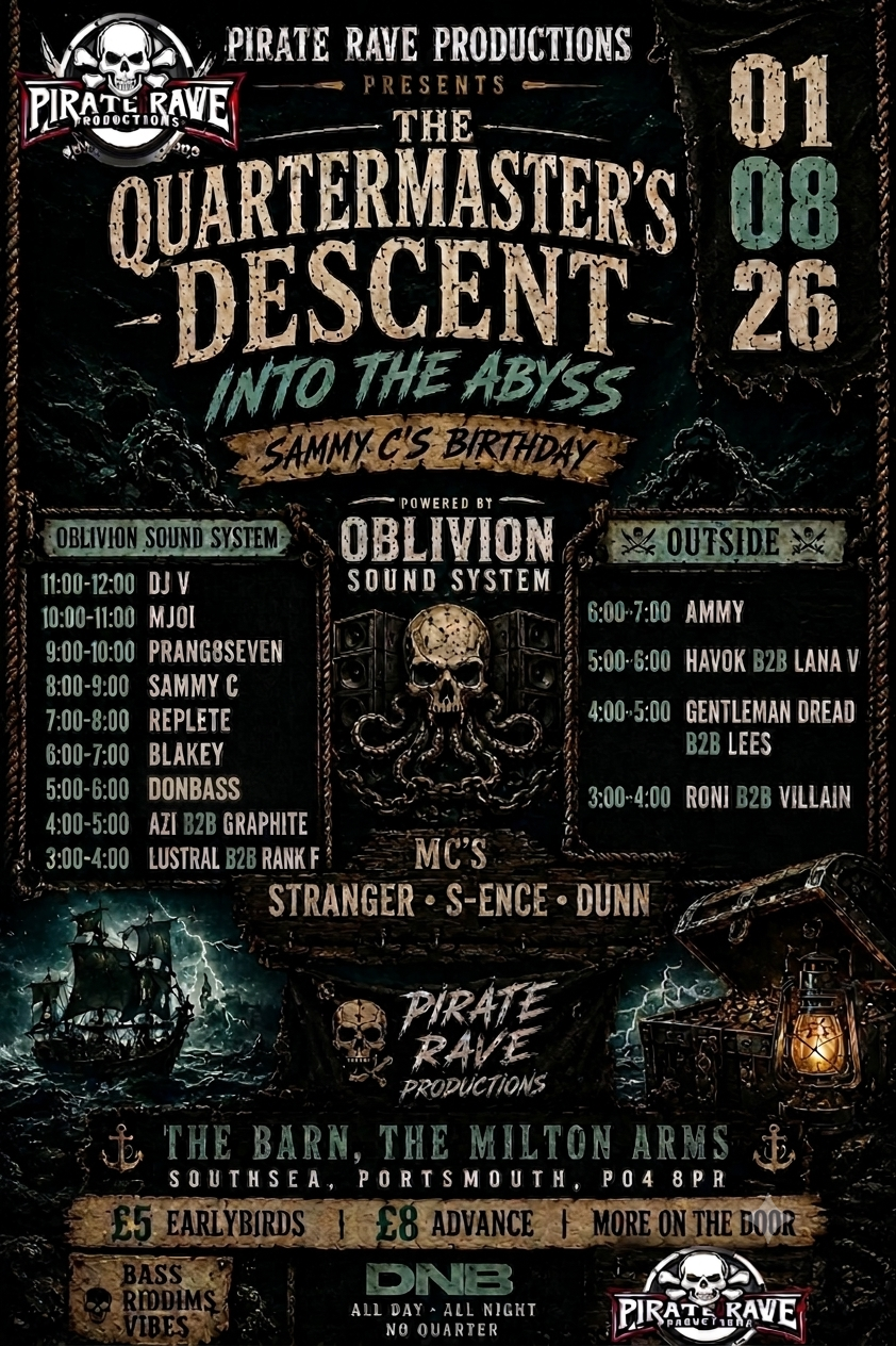 The Quartermaster's Descent: Into the Abyss – Sammy C's Birthday